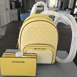 Michael Kors Jaycee Ombre With MK Crossgrain Leather Wallet NWT